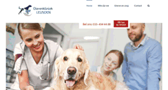 Desktop Screenshot of dierenkliniekleusden.nl